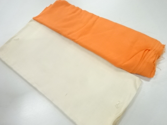 JAPANESE KIMONO / ANTIQUE ARAIHARI FOR HAKKAKE & UPPER LINING / SILK / SET OF 2